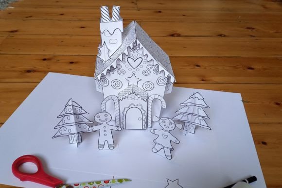 Fairy Pand Paper Craft Template