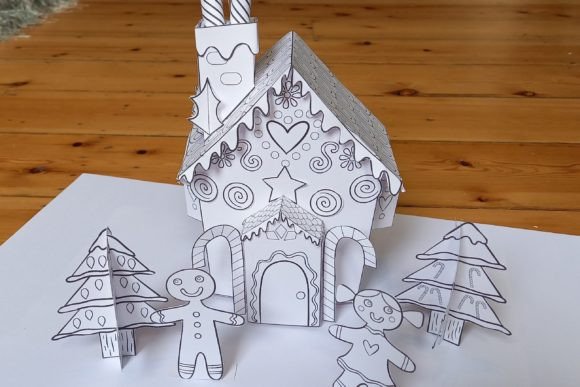 Fairy Pand Paper Craft Template